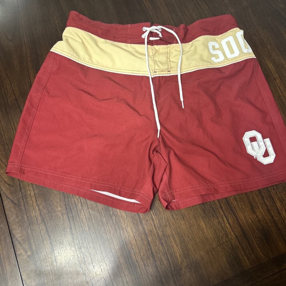 Oklahoma Sooners Swim Trunks Mens XXL NCAA Football G-III Sports Mesh Lined